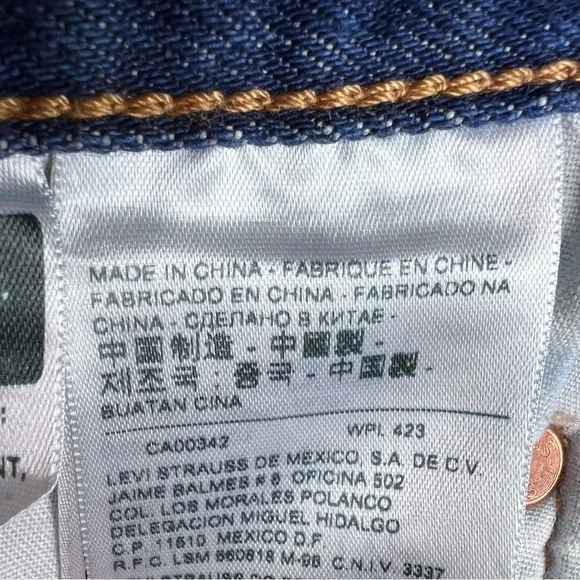 Levi’s Original Fit 501 Jean Shirts with Colorful Patches Size 26 - Picture 12 of 14